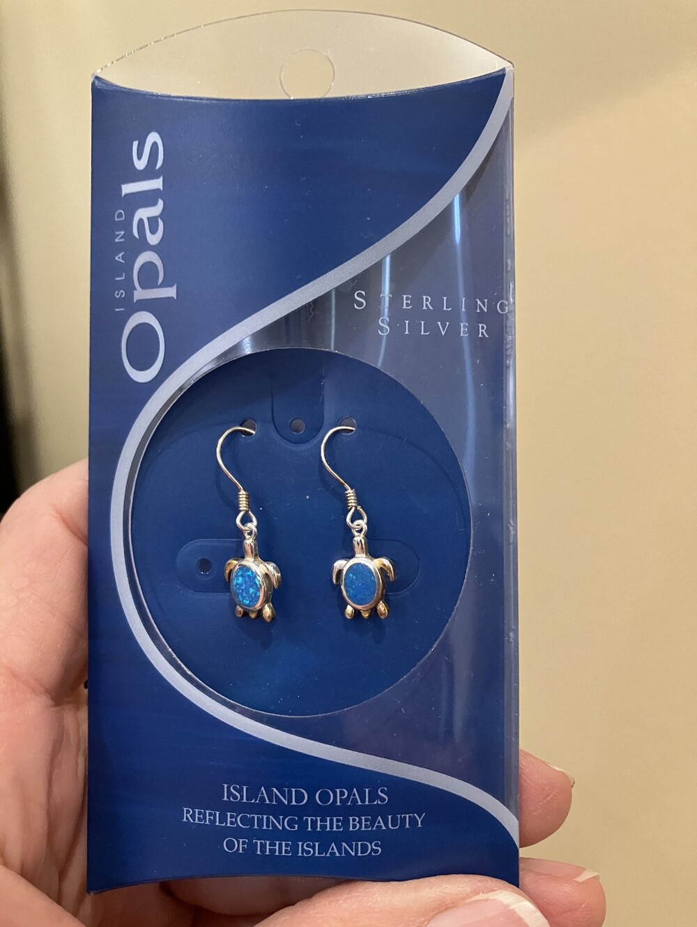 Sterling Silver Turtle Drop Earrings